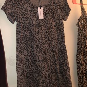 Cheetah print mini dress